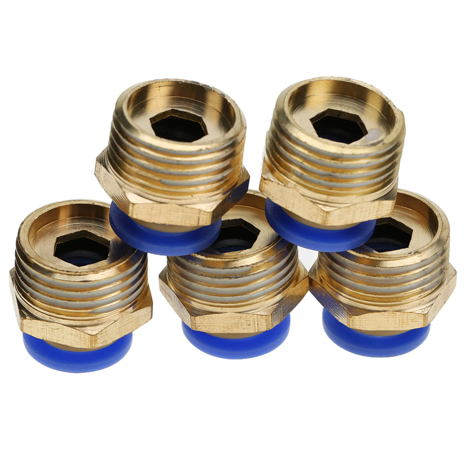 4mm Air Pipe Pneumatic Quick Fittings Male Thread Straight Push In Connector Pneumatic Quick Fittings Straight Pneumatic Fitting