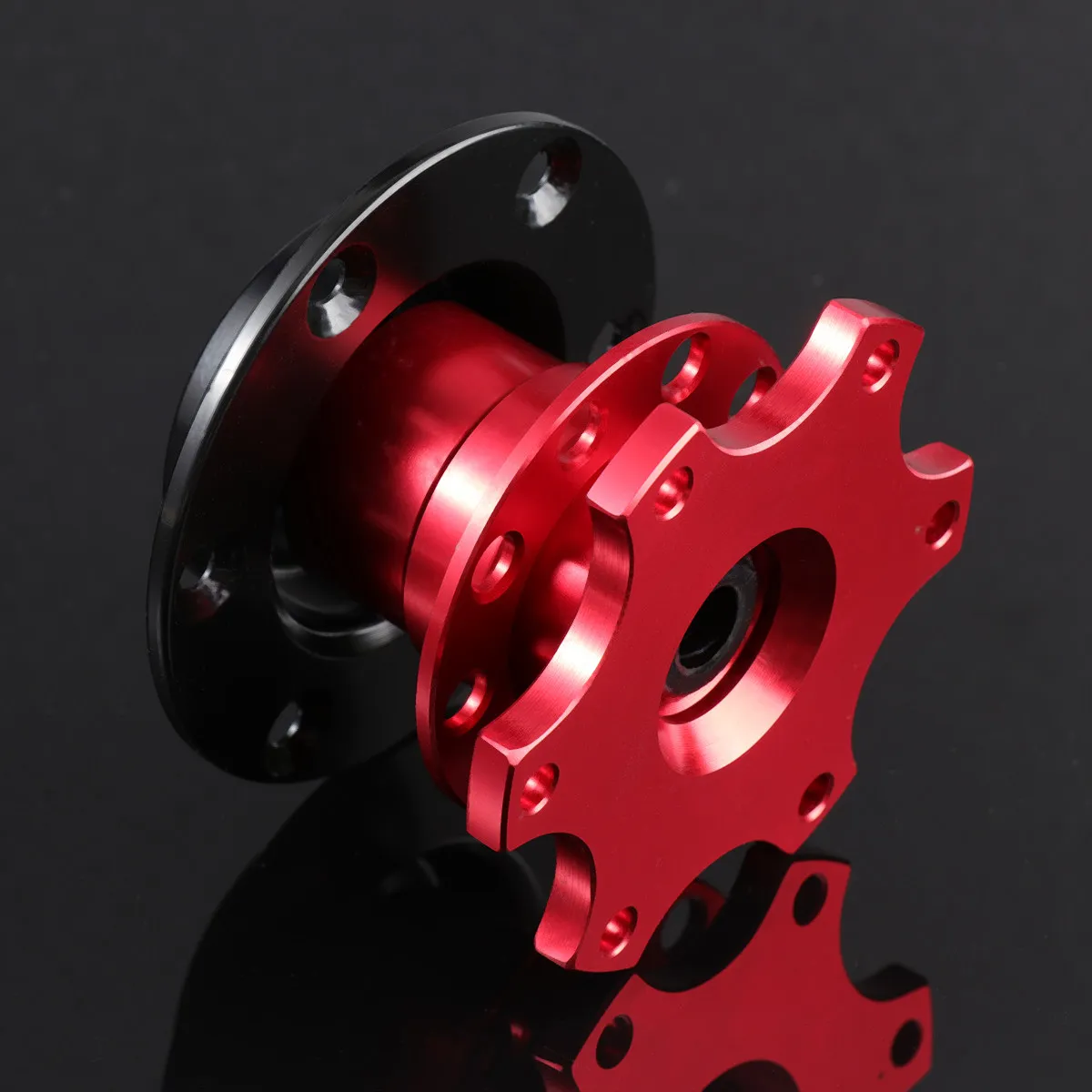 Formula Steering Wheel Quick Release Device Set Red Car Refit Steering Wheel Heighten Increase Adapter Professional Racing