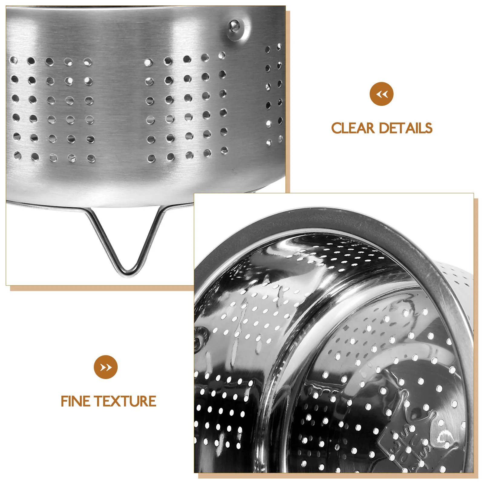 

Stainless Steel Steaming Basket 20Cm Heavy Duty Multi-Function Steam Rack For Rice Cooker Pot Vegetable Cooking Kitchen