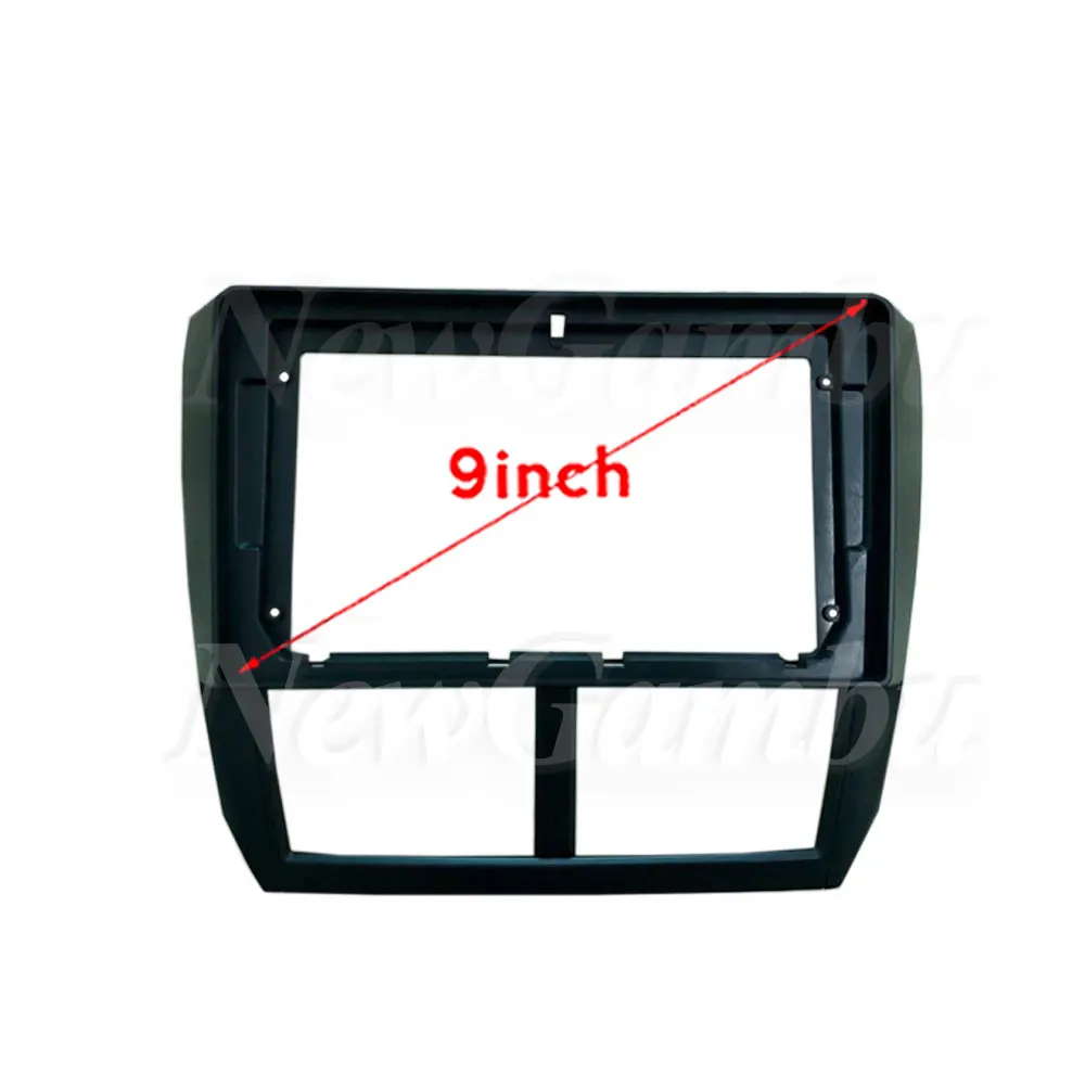 9 Inch Radio Fascia fit For SUBARU Forester Impreza 2007-2012 Frame DVD Player Install Surround Trim Panel Audio Frame Cover