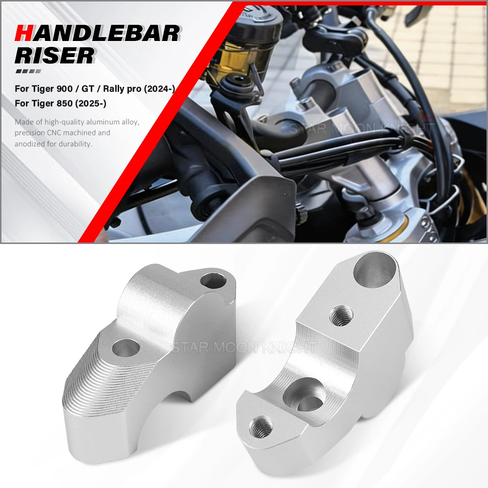 

For Tiger900 Tiger 900 GT Rally Pro (2024+) For Tiger 850 Tiger850 2025 2026 Motorcycle Handlebar Riser Aluminum Bar Risers