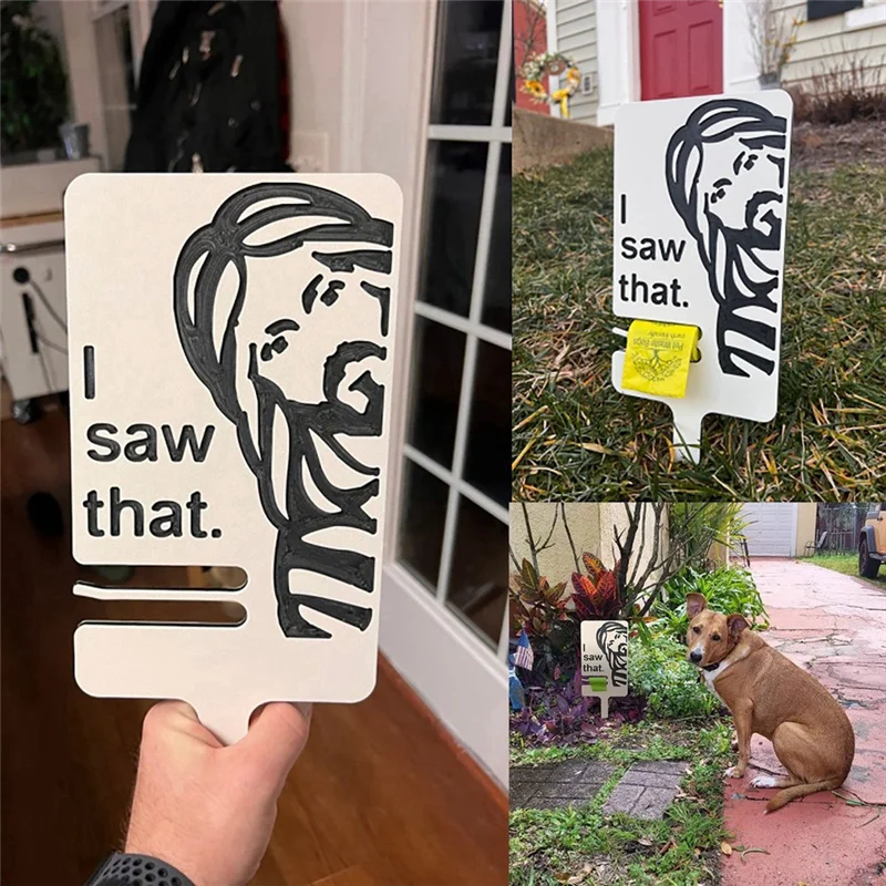 ABFY-panneau de ramassage de caca d'extérieur, panneau de rappel de nettoyage de caca d'animaux de compagnie, panneau d'avertissement de pelouse, panneau de piquets en bois pour protéger la pelouse