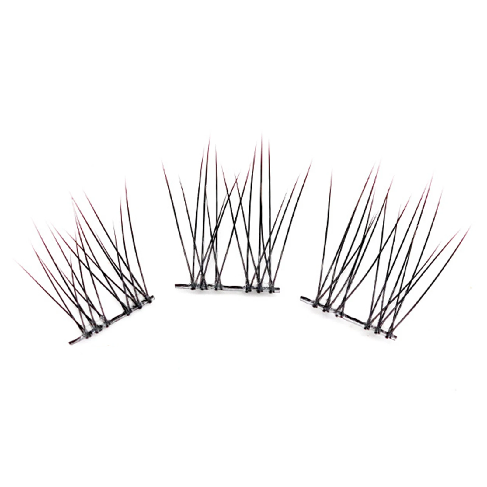 Ultra Natural False Eyelashes individual cluster Black 10-12mm Mixed C Curly Volume Dramatic Look Fluffy Lashes For Women