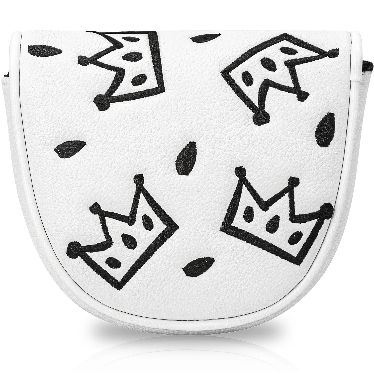 1pc Golf Mallet Putter Cover - Crown Cheese Mallet Putter Cover for Golf, Cute Mallet Double Ear Design, Premium PU