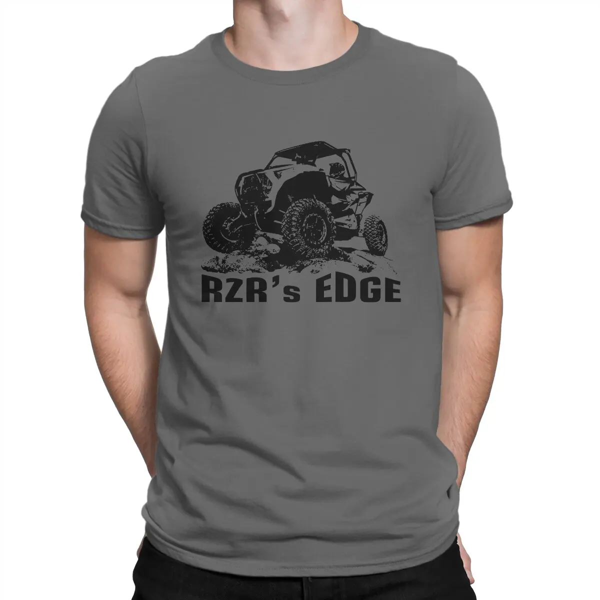 Men's Rzrs EDGE Blk T Shirt RZR Pure Cotton Tops Novelty Short Sleeve Round Collar Tees Birthday Gift T-Shirts