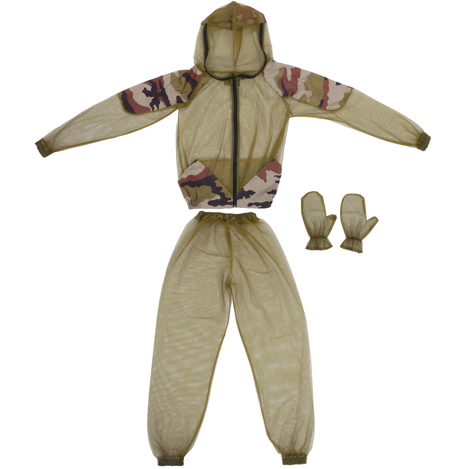 

1Set Anti-Mosquito Beekeeping Suit Breathable Mesh Clothing Gloves Summer Outdoor Protective Clothes Garden Pest Prevention Gear