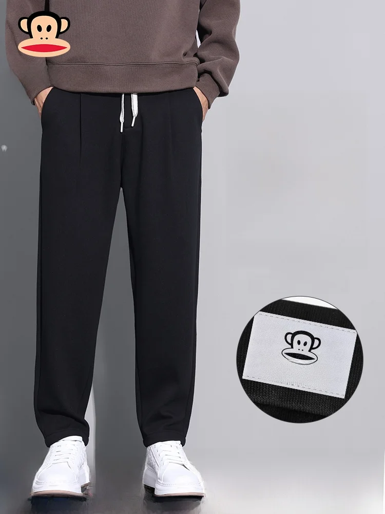 

Мужские повседневные брюки Paul Frank: Новинка весны, свободные трикотажные спортивные брюки прямого кроя, повседневные трикотажные брюки Big Mouth Monkey