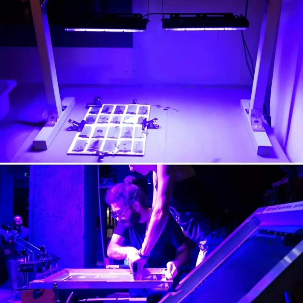 50W 100W LED UV Curing Lamp 395nm LED Black Light UV Glue Printing Painting Resin Ink DIY UV Resin Curing Light USB Black Lamp