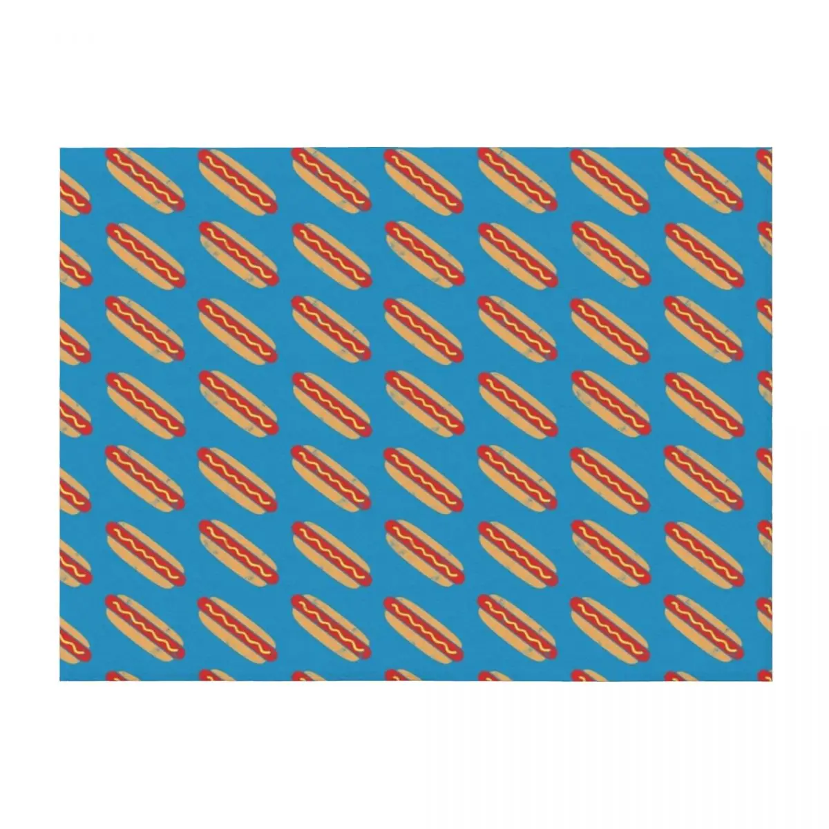 

Hotdogs - blue Throw Blanket Blankets For Baby Hairys Baby Extra Large Throw Blankets