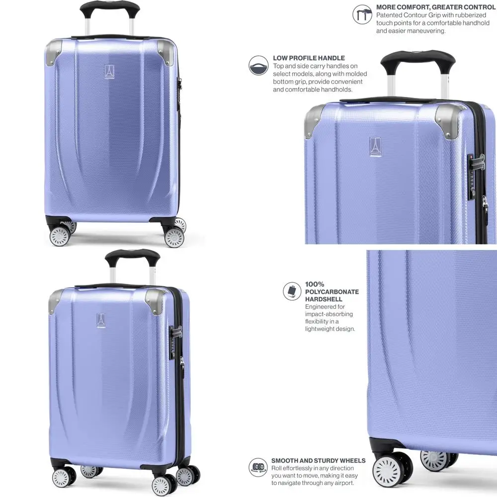 

Lightweight Expandable Hardshell Spinner Luggage, 8 Wheels, 21 Inch Carry-On, Persian V Pattern