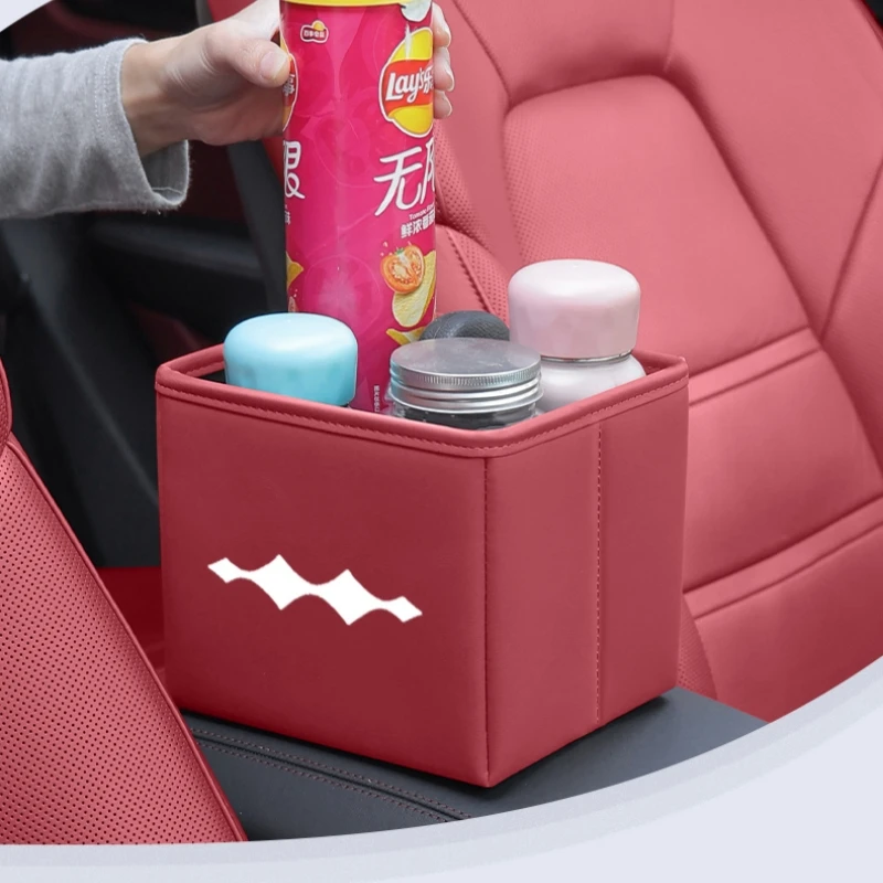 Car Trash Bin for BYD Leopard 5 Foldable Waste Bag Holder Storage Folding Trash Can Interior Accessory
