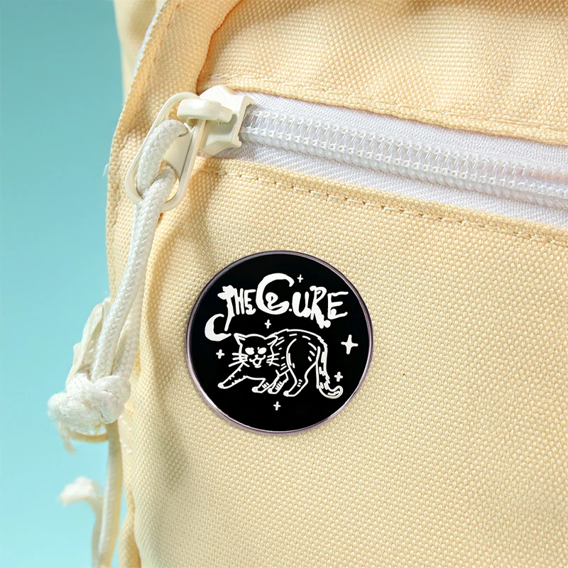 New The Cure Rock Band Brooch - Embroidery Initials 评论和价格
