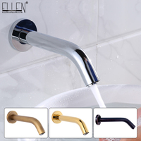 Wall Mounted Bathroom Basin Sink Faucet Cold & Hot Hand Touch Tap Automatic Inflated Sensor Faucet Crane ELS84