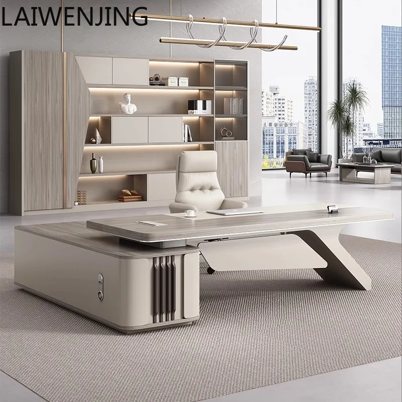 

SGF simple modern office desk and chair combination atmosphere large desk furniture