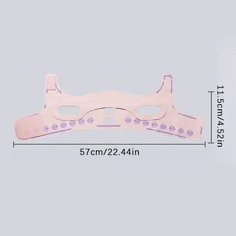 Vendaje adelgazante de doble cubierta, cinturón de Estiramiento Facial, moldeador de línea en V, correa para levantar mejillas y barbilla, banda Facial antiarrugas, belleza