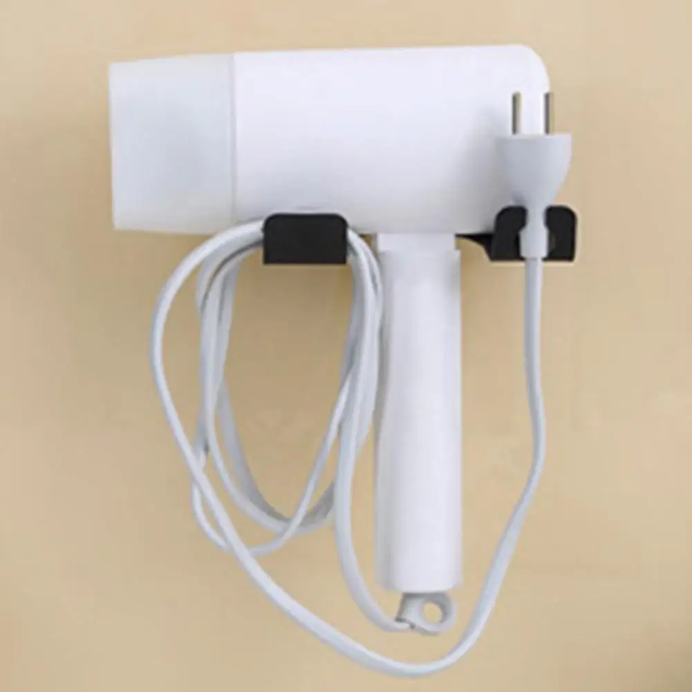 Hair Dryer Stand Sleek Hair Dryer Wall Holder Universal Wall Mounted Hair Dryer Holder with Strong for Simple for Bathroom