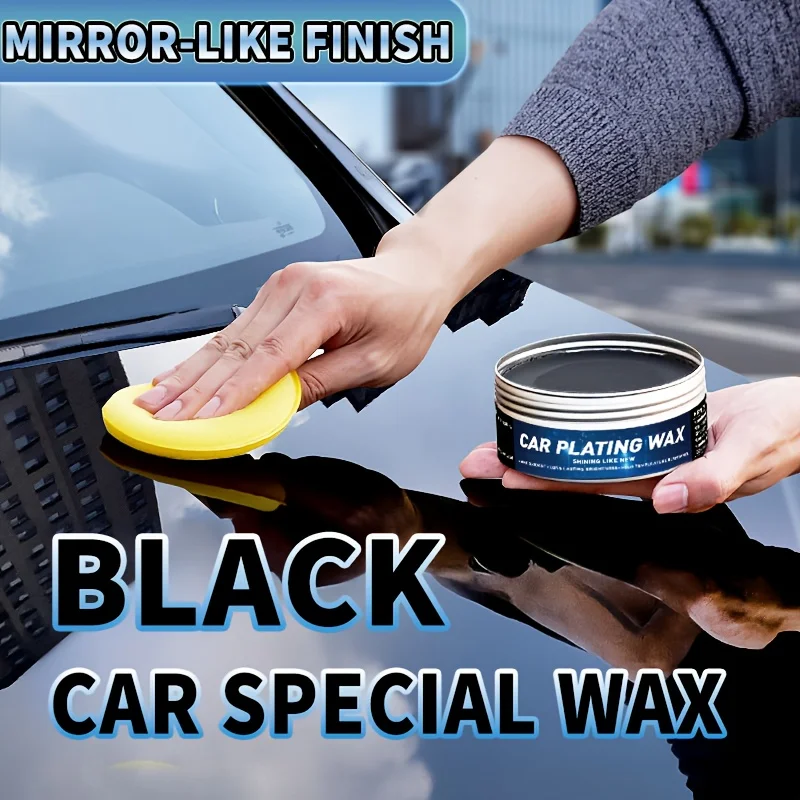 Premium Black Car Wax and Polish Set - Scratch Removal, High Gloss Protection, Deep Brightening for Black Vehicles