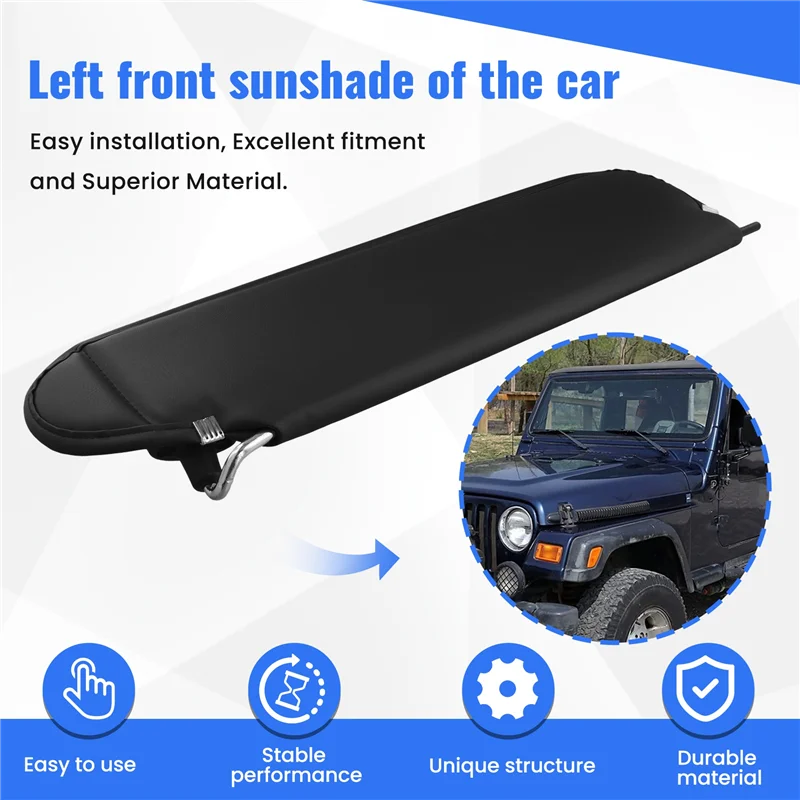 

Practical Car Front Sun Visor Sunshade For Jeep Wrangler TJ 1997-2002
