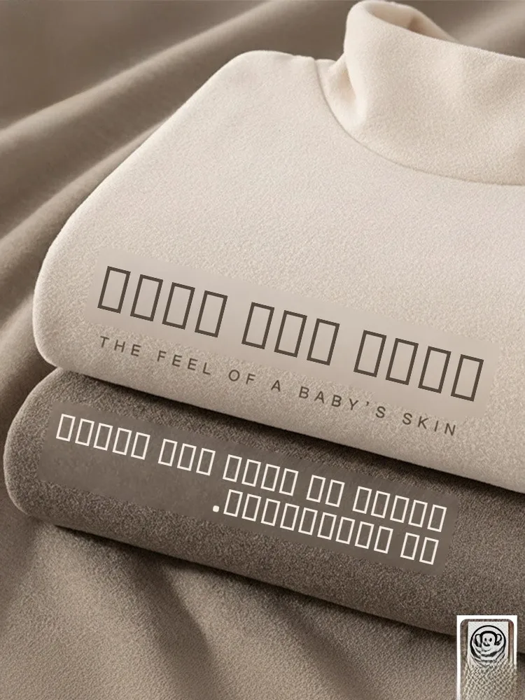 

Мужская теплая футболка с длинным рукавом из двусторонней шерсти и шелка для осени и зимы, повседневная одежда