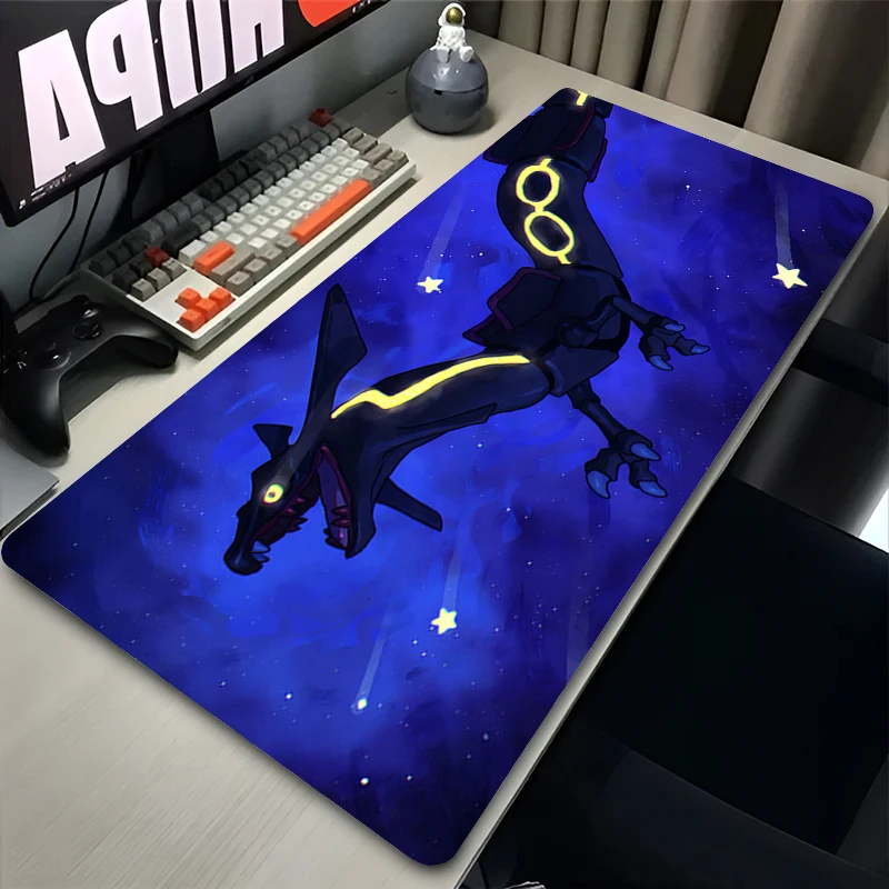 

Big Mouse Pad Computer Keyboard Pad Large Gaming Accessories Pokemon Rayquaza HD Print Mousepad PC Gamer Extended Desk Mat Table