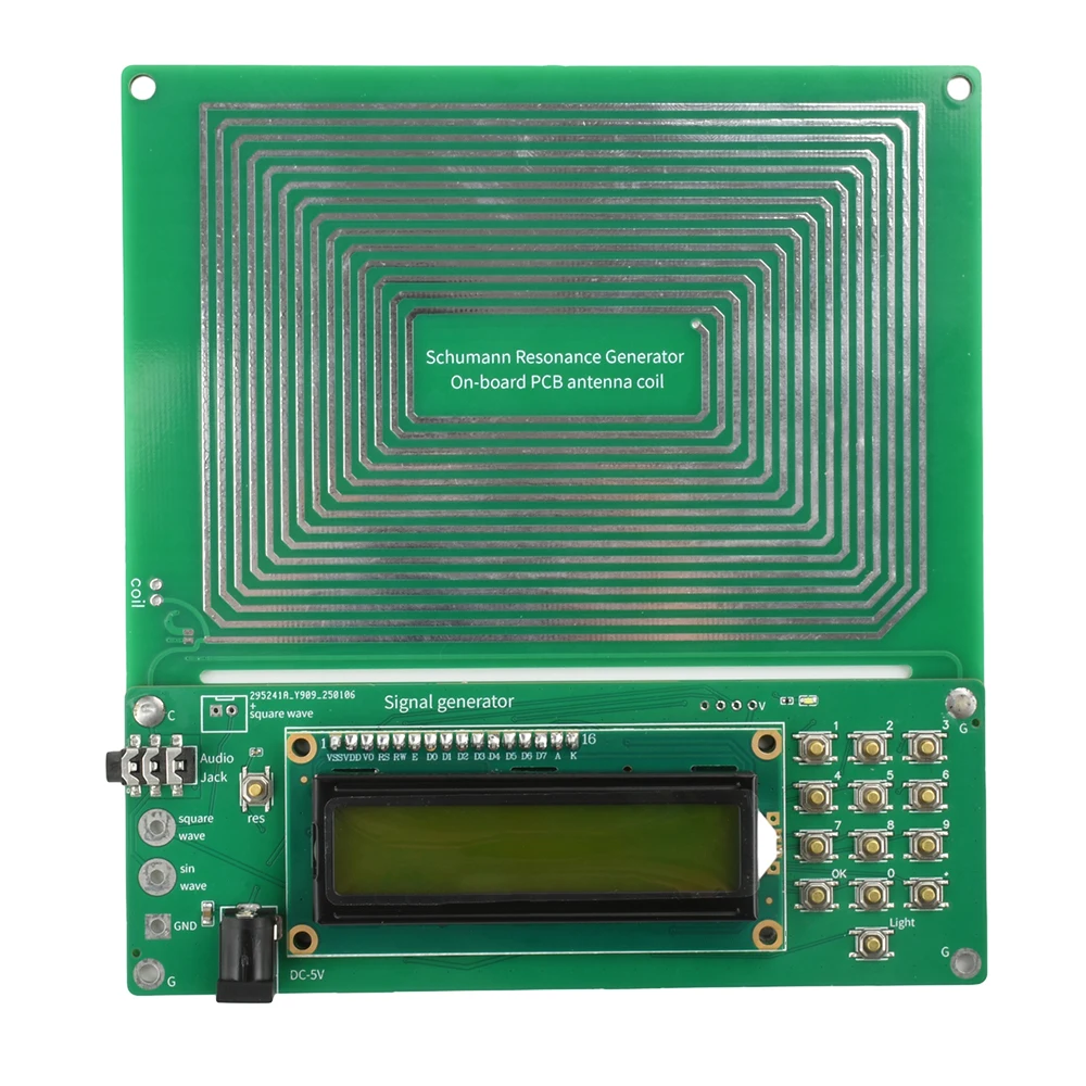 Adjustable 0.01Hz~100000Hz 7.83Hz Schumann Wave Pulse Generator Ultra-low Frequency Pulse Sine Wave Generator Audio Resonator