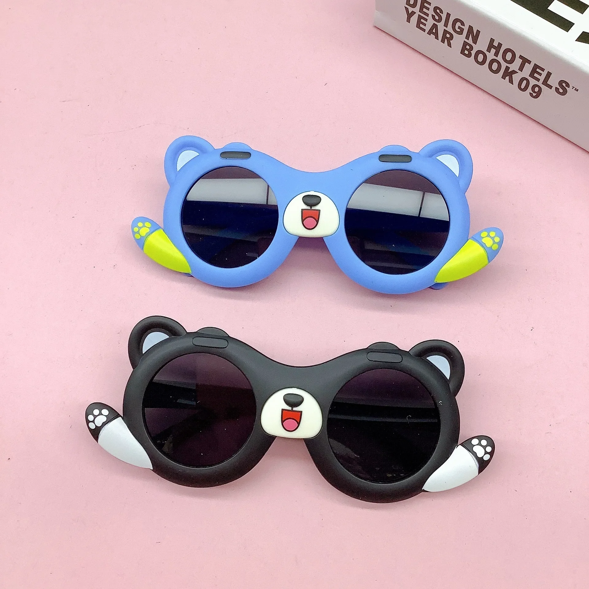 Children Cute Cartoon  Tiger Sunglasses Boy Girl Outdoor Sun Protection Sunglasses Baby Sport Shade Glasses Kid UV400