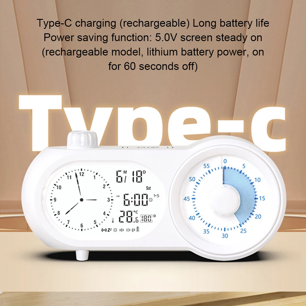 

Alarm Clock With Real-time Ambient Temperature Detection For Comfortable Sleep Brightness