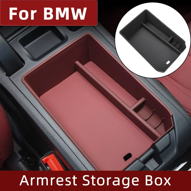Image of G60 G01 G02 G05 G06 G07 G20 G22 G30 Mittelkonsole Organizer Fach für BMW 3 4 5 Serie X3 X4 X5 X6 X7 Armlehne Aufbewahrungsbox