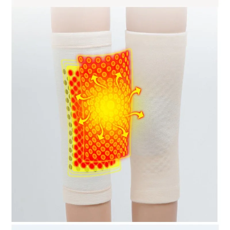 Supporto autoriscaldante ginocchiera ginocchiera calda per artrite sollievo dal dolore articolare cintura di recupero lesioni massaggiatore per ginocchio scaldamuscoli