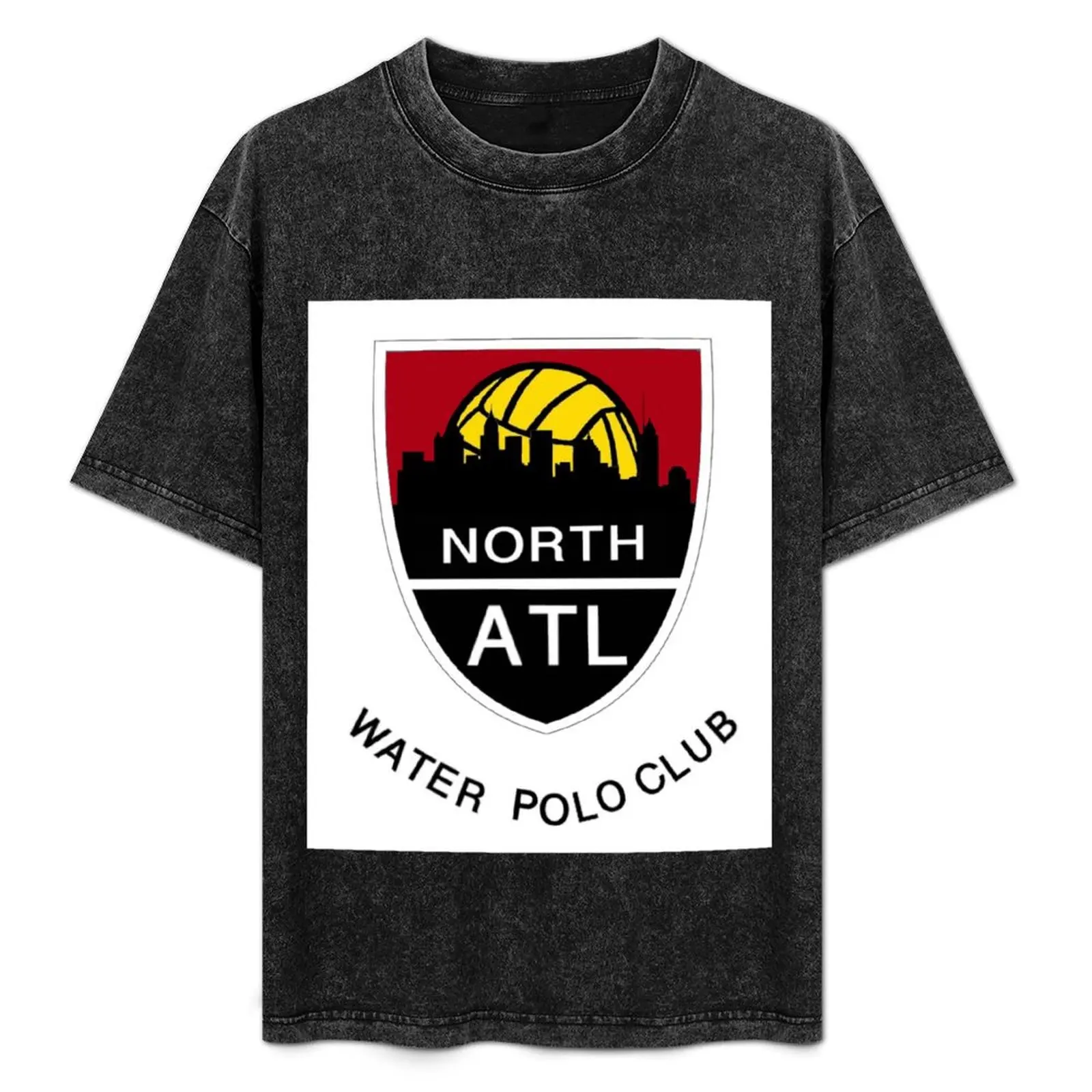 North Atlanta Water Polo Team Logo T-Shirt oversizeds designer shirts plain T-shirts for men cotton