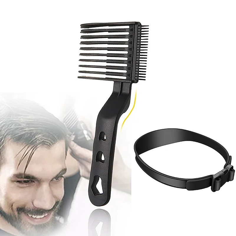 Fading Comb Professional Barber Clipper Flat Top Hair Cutting Comb For Men Heat Resistant Fade Brush Salon Styling Tool