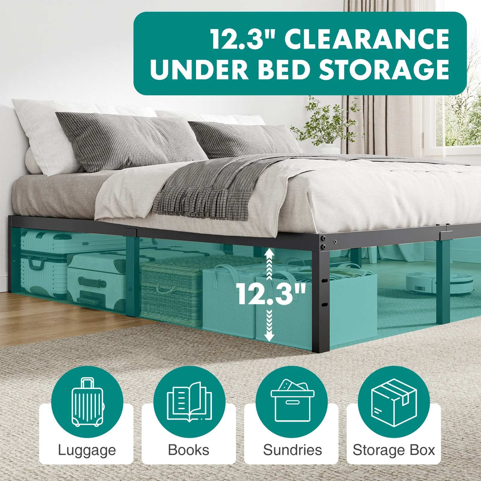 Thumbnail 4 - #16 Best Selling Metal Platform Beds