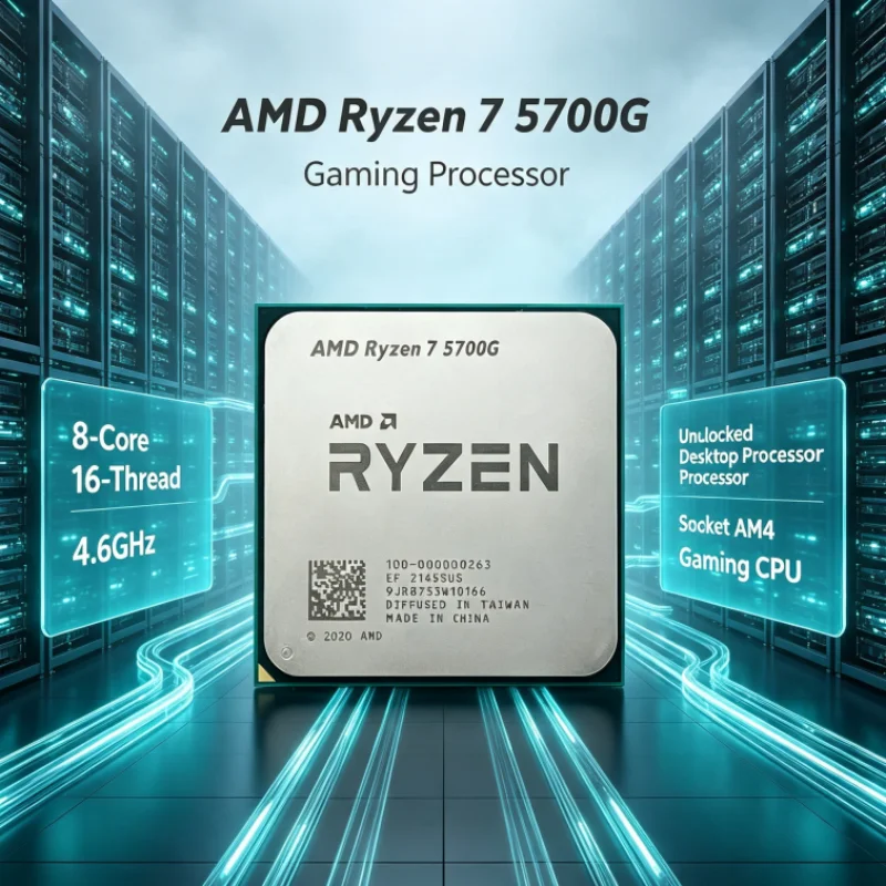 AMD R7 5700G Desktop CPU 7nm 4.6GHz Eight-Core Sixteen-Thread 16MB L3 AM4 100-000000263
