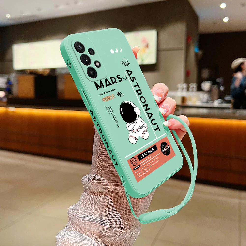 Funny Universe Creative Astronaut Phone Case For Xiaomi Mi 13 12T 12S 11T Ultra 10T 9T 9SE 8 Pro Lite 5G Liquid Silicone Cover