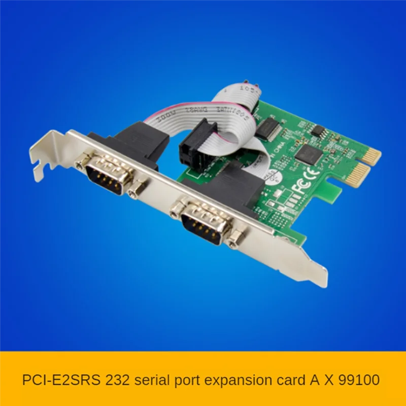 Expansion Card ST316 Pcie X1 AX99100 2S DB-9 Pin RS232 COM Port Multi-Function Convenient Expansion Card