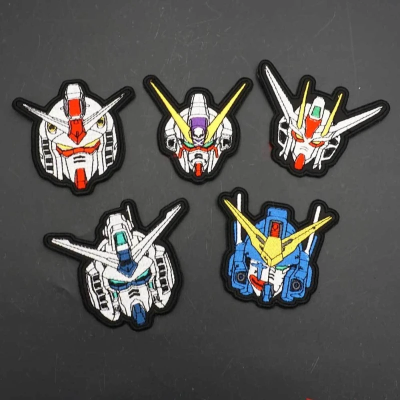 Embroidered Arm Patch Planet Mobile Suit Gundam Series Personalized Velcro Morale Patch Functional Backpack Enamel Color Patch view 2