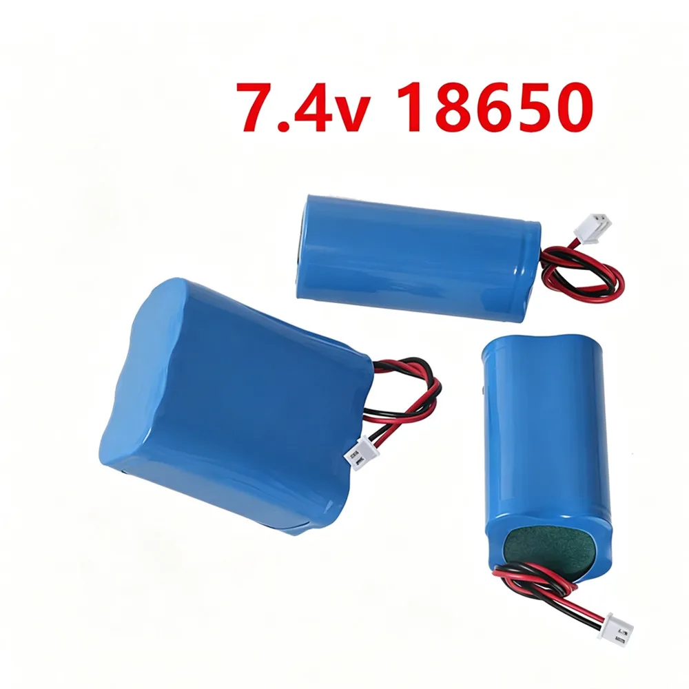 18650 7.4V Li-ion battery with XH2.54 2P plug 3000mah 5000mAh 6000mah 10000mAh 15000mAh rechargeable battery