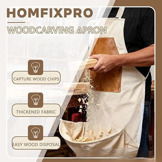 

Регулируемый прочный кухонный фартук с индивидуальным брендированием, кожаной нашивкой с логотипом и карманами для инструментов