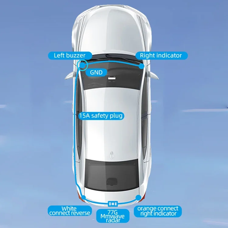 Car Safe Driving Wireless After Market Blind Spot Forward Collision Early Warning System Vehicle Car Collision Warning System