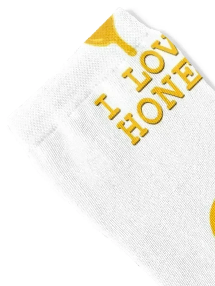 I Love Honey - Honey Heart Socks golf winter tennis Men Socks Luxury Brand Women's