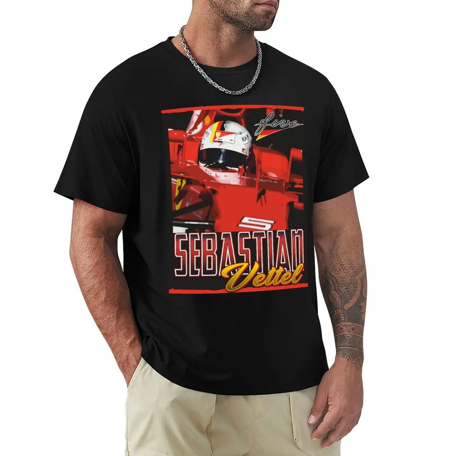 Sebastian Vettel | F1 T-Shirt cute tops street wear t shirt men 100℅ cotton