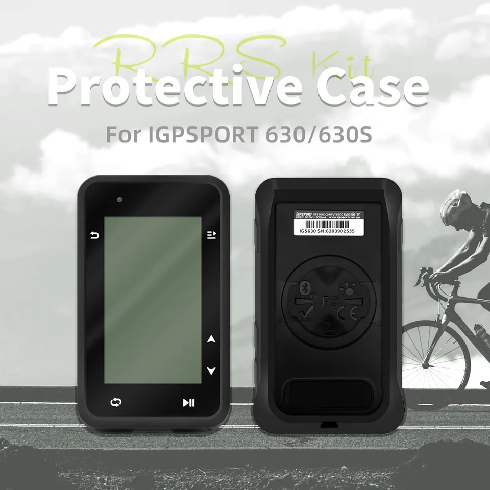 Custodia In Silicone E Pellicola Protettiva Per Igpsport Igs630, Antigraffio 4H, Antiriflesso 90%, Protezione UV, Facile Applicazione
