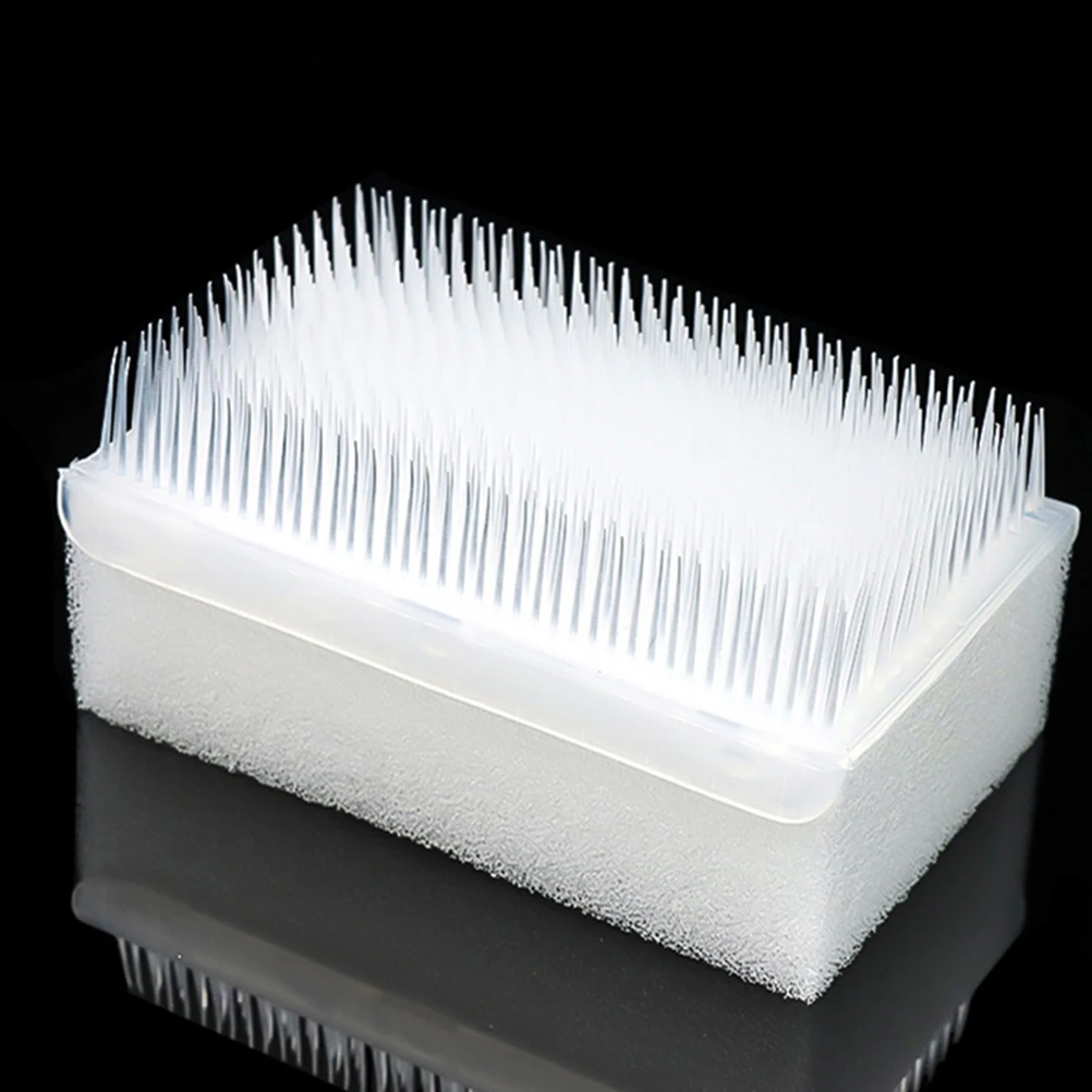 

6pcs Baby Sensory Cleaning Brush Infant Bath Sponge Dual Sided Wash Scrubber Soft Bristle White Toddler Handwashing Training