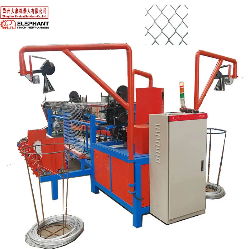 China Supplier Double Wire Chain Link Fence Making Machine Wire Mesh Making Machines in Metal & Metallurgy Machinery