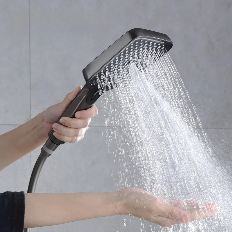 

Bathroom Shower Head High Pressure Large Flow Shower Nozzle 3 Modes Adjustable Spray Nozzle Massage Rainfall Showerhead