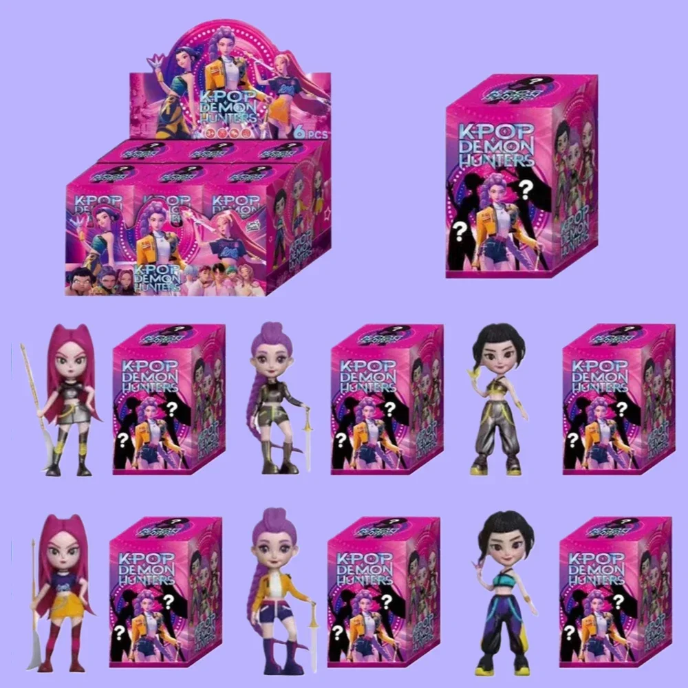 1:1 Anime Kpop diable chasseur boîte aveugle démontage amusant sac aveugle petite statue modèle périphérique bureau boîte aveugle décoration cadeau