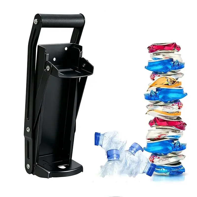 Wall Mounted Can Crusher Heavy Duty Metal High Leverage 12oz Soda Can Smasher for Eco-friendly Home Recycling