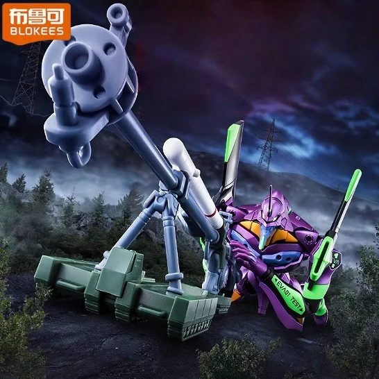 ブロックキーズ 組み立てブロック 新世紀エヴァンゲリオン EVANGELION-01EVA-TVアニメキャラクター 可動モデル 組み立ておもちゃ コレクション ギフト