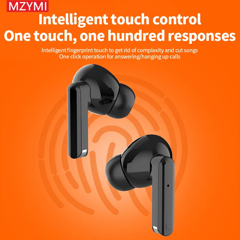 MZYMI New 919 Wireless Earbuds Touch Control LED Digital Display Bluetooth Headphone In Ear Earphone For Android iOS With Mic