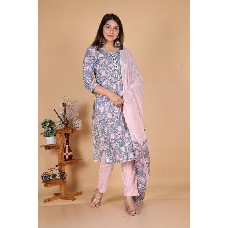 

Women Salwar Kameez Dupatta Set Wedding Party Wear Multicolor Kurta Palazzo Dress